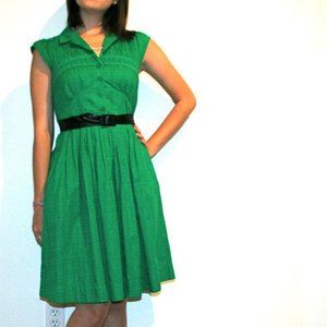 Anthropologie kelly green shirtdress